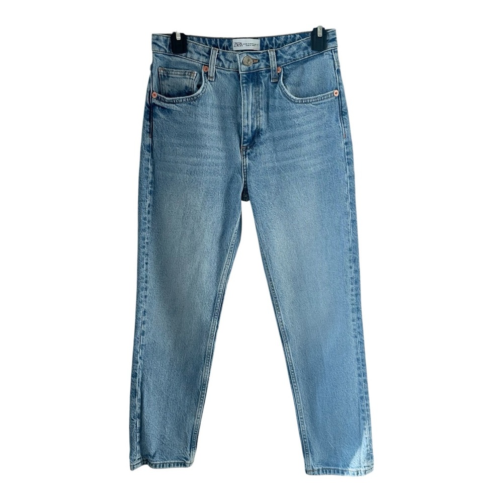 Zara Denim Jeans Size 4 Straight Cropped